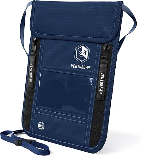 Vista 29 de Venture 4th bolsa de cuello de viaje con traba RFID, gris), V4-01-NP-GR