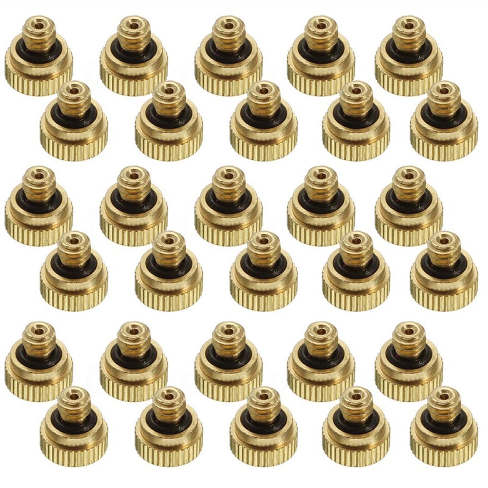 90 ugelli di Ricambio in Ottone per sistemi di Raffreddamento Esterni, spruzzatore a Bassa Pressione per Prato, Giardinaggio, Controllo della Polvere, 10/24 UNC (Dimensioni: 0,9 (0,035''))