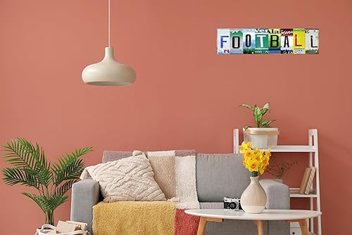 Miniatura 4 de Letrero de calle de fútbol, retro, divertido, decoración de pared, letreros de metal para temporada de otoño, tema de terror, humor inapropiado,