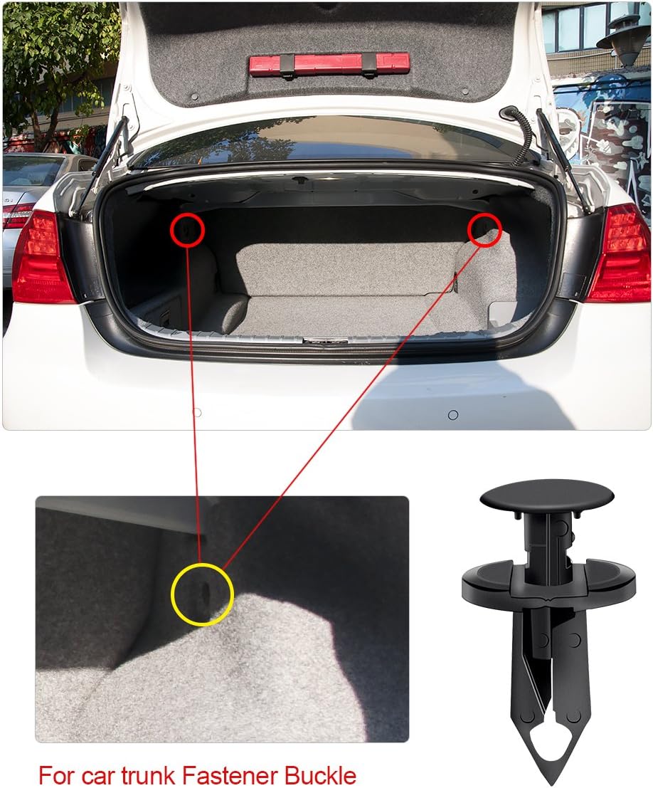 Fender Bumper Clips 8mm 150 PCS, Auto Plastic Push Pins Nylon Rivets Retainer