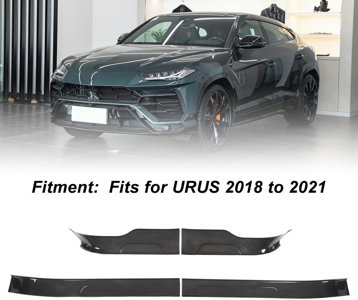 Carbon Fiber Anti Slip Door SILL Entry Guard Strip Accessory Urus 2018 2021