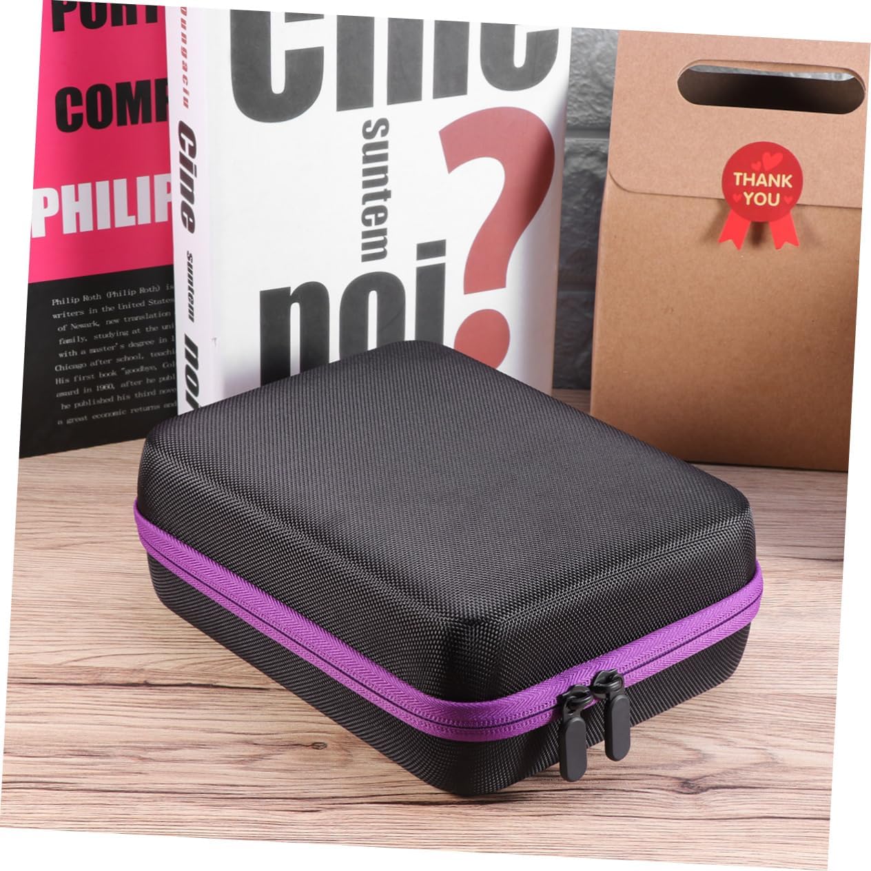 Didiseaon 2pcs Slots Essential Oils Storage Holder Shockproof Eva Carrying Case for Roller Bottles Portable Organizer for Travel and Home Use
