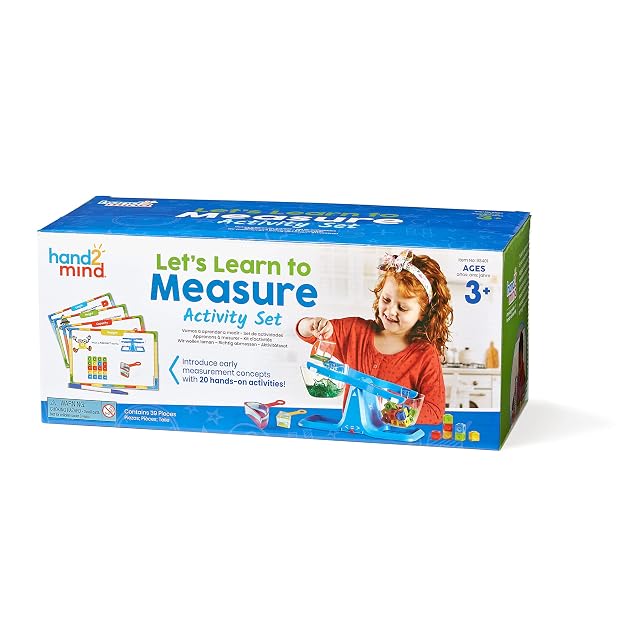 Foto 5 de 6 de Learning Resources Juego de actividades para aprender a medir, Juego de tazas medidoras para niños