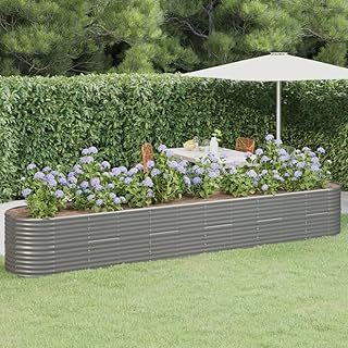 SKM Garden Raised Bed Powder-Coated Steel 173.2