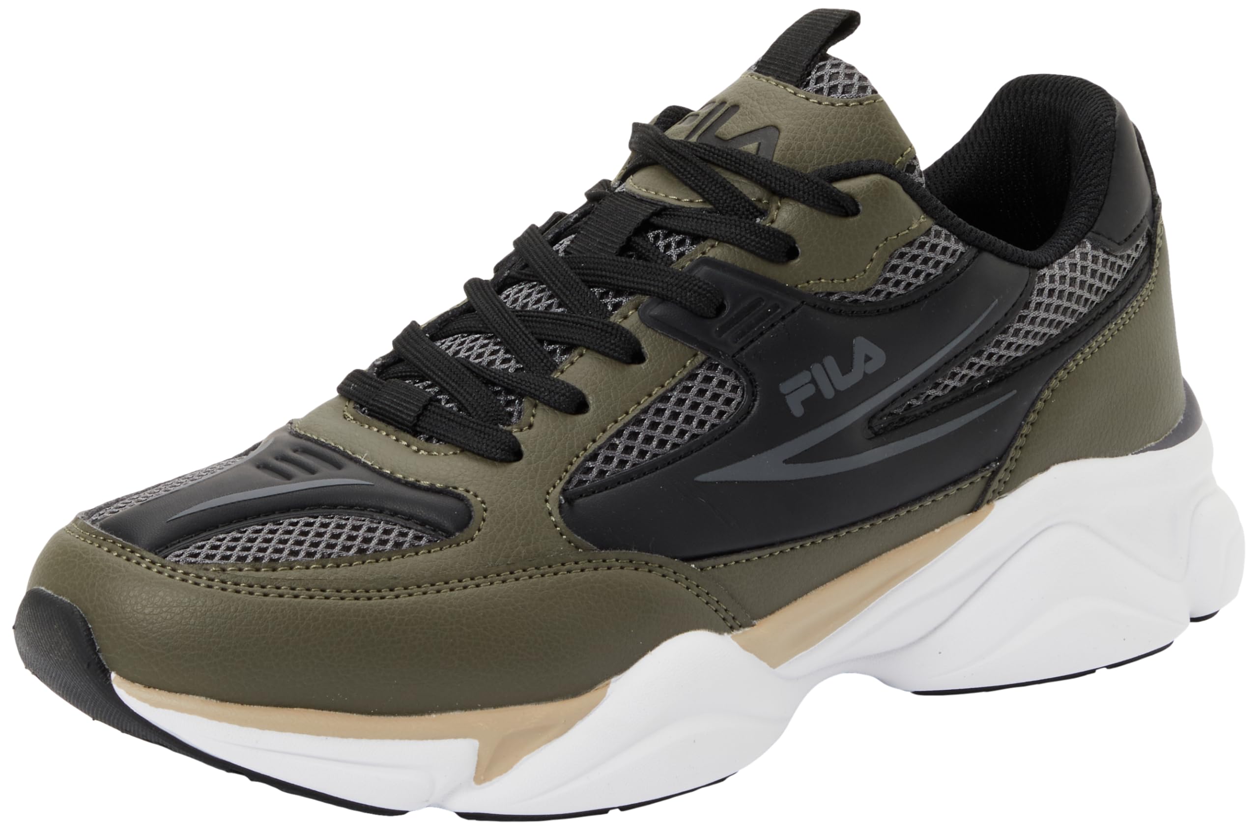 FILA Men's Recade Trainers, Olive Night Castlerock, 9 UK