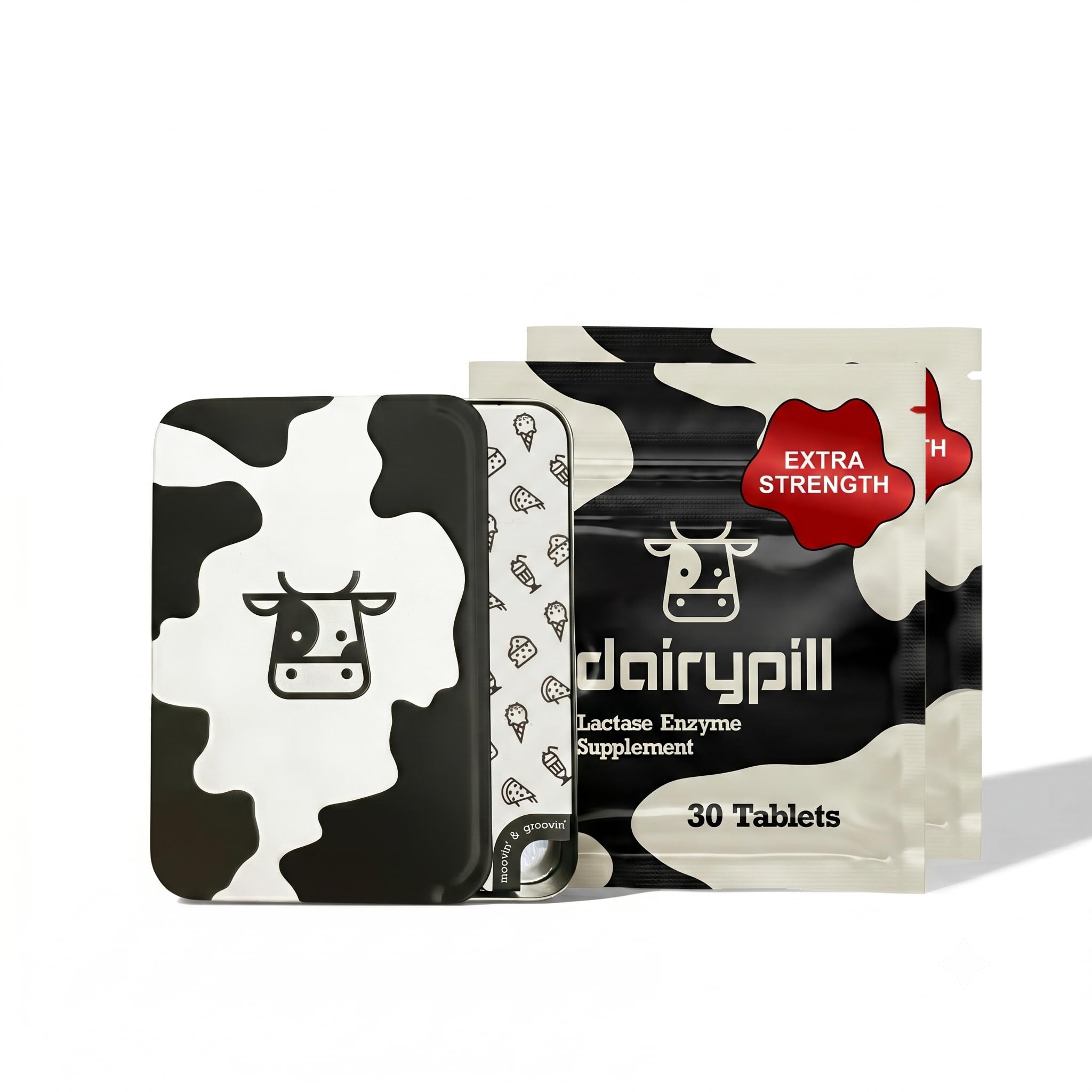 DairyPill suplemento de enzima lactase 18.000 FCC, 60 comprimidos
