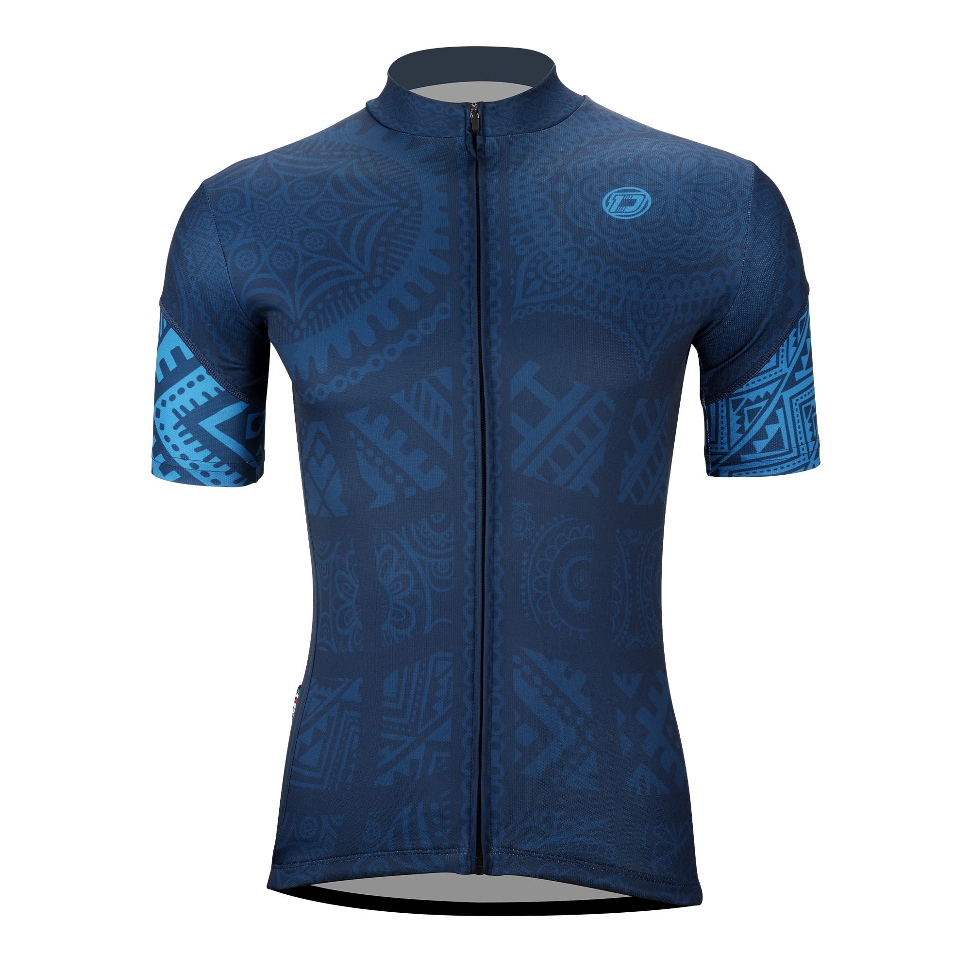 Darevie Cycling Jersey Men Cool Dry Bike Jerseys Pro Cycling Jerseys with Pockets Navy Blue