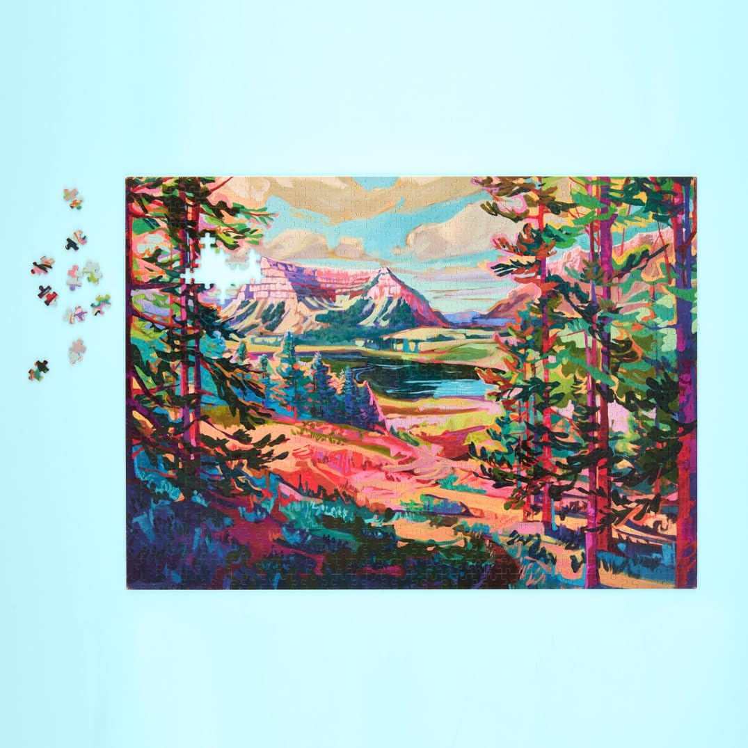 WerkShoppe Valley View 1000 Piece Puzzle, Landscape Scene Puzzle for Adults