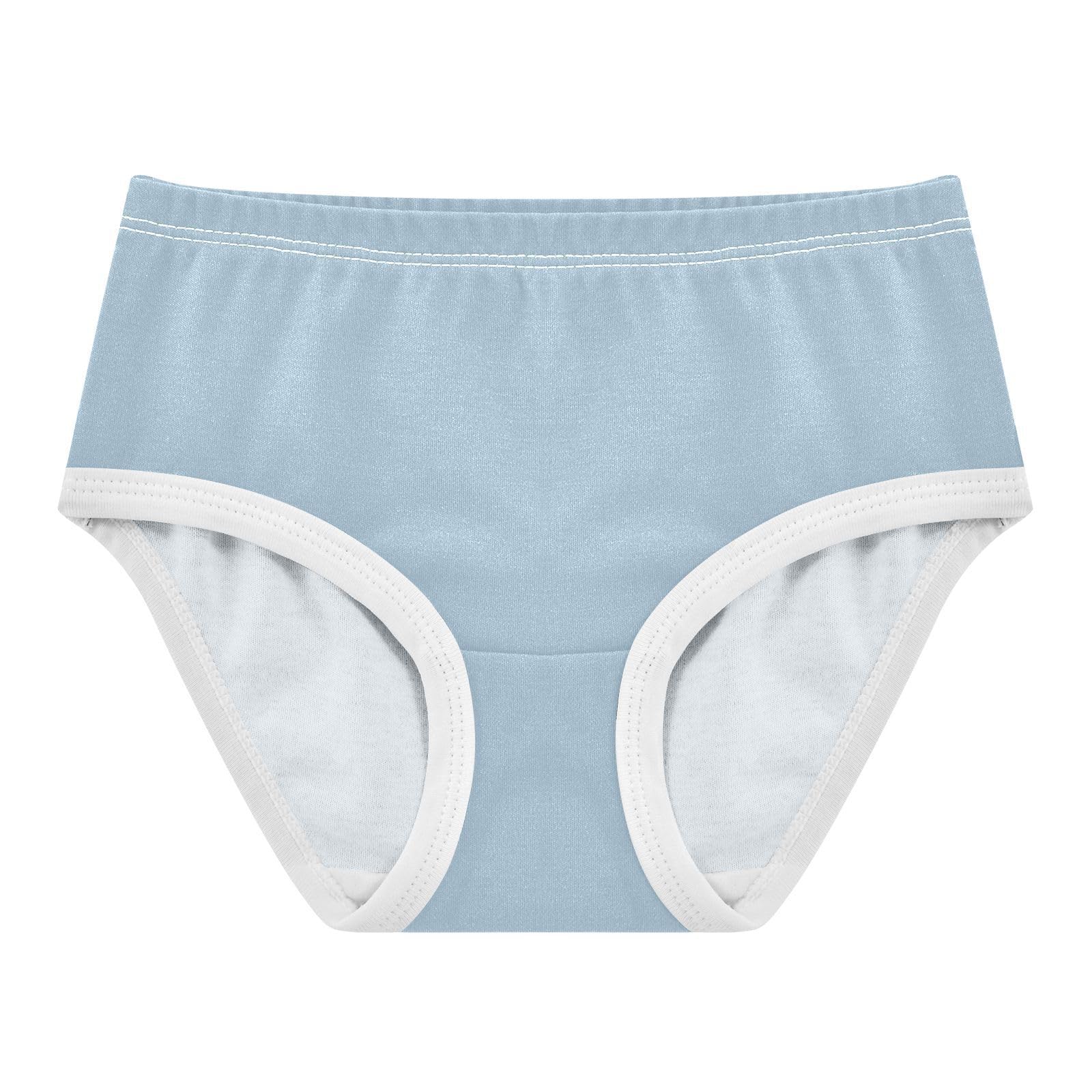 MCHIVER Light Blue Little Girls Underwear Cotton Briefs Baby Toddler Training Underwear for Baby Girls 4T