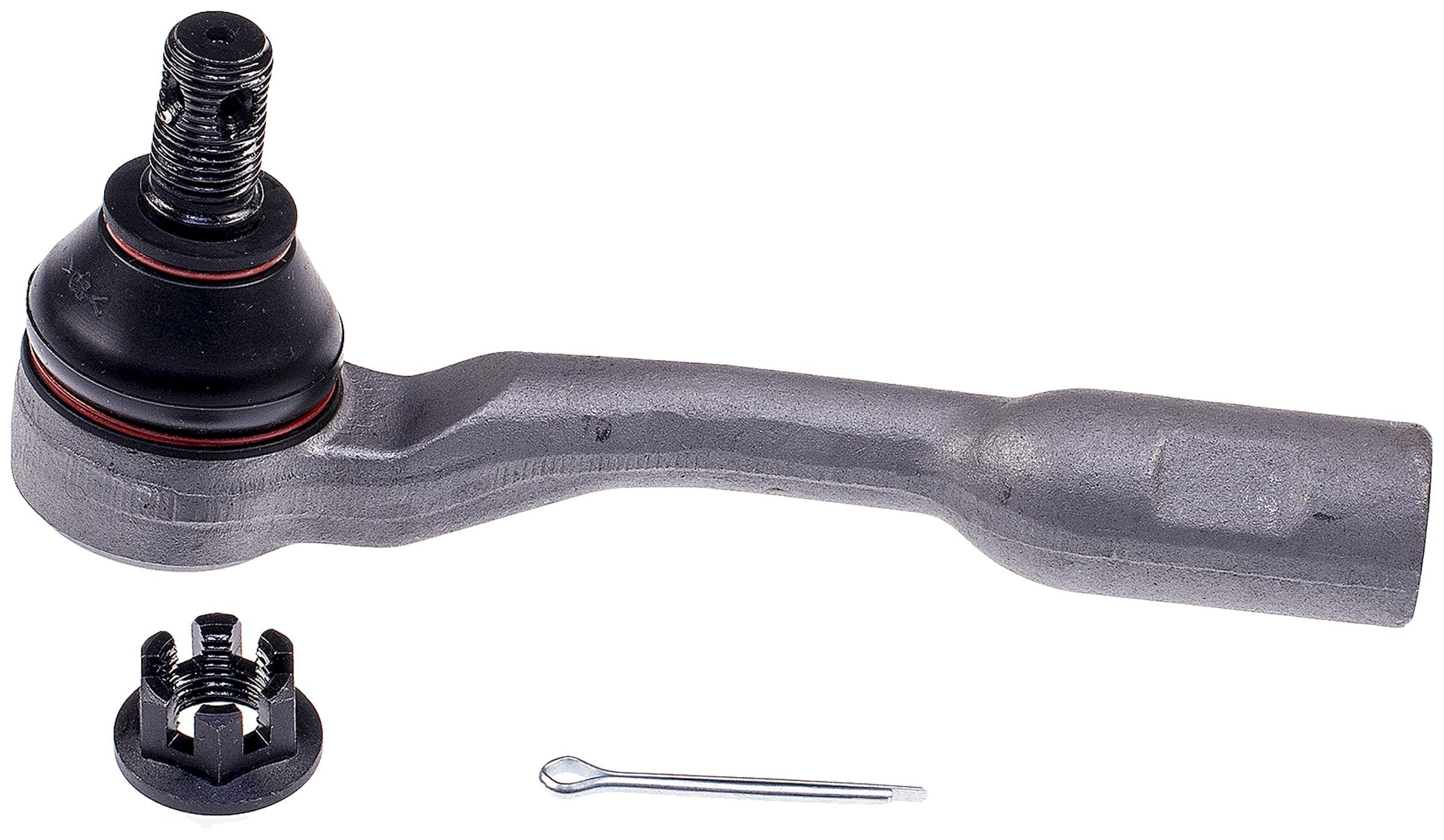 Dorman TO74153XL Front Driver Side Lower Steering Tie Rod End Compatible with Select Toyota Models - Tie Rod - Steering Tie Rod End - This extended life tie rod end is built for smooth performance and superior durability. Featuring a hardened stud, highly polished ball, a maintenance-free polymer bearing, I.C.E. synthetic grease and premium corrosion resistance.