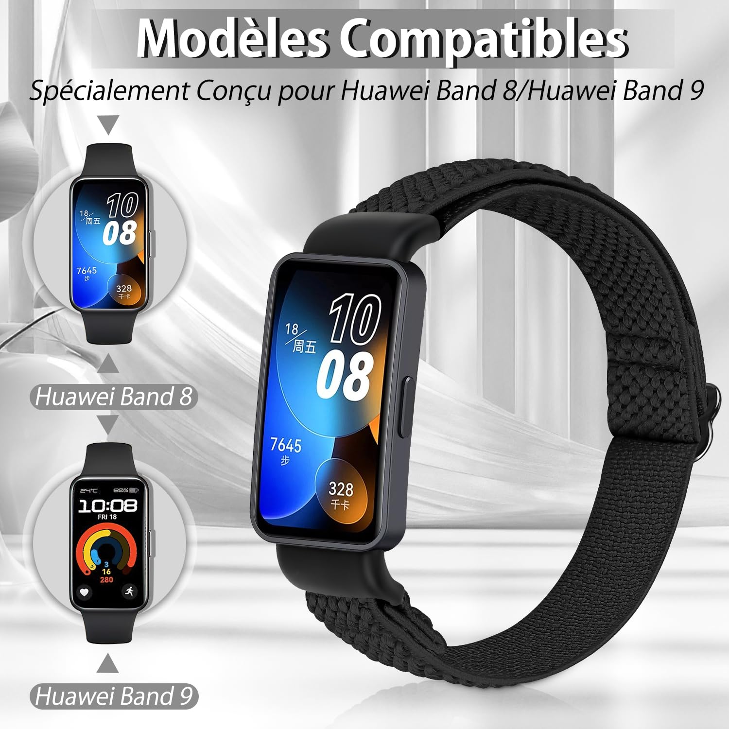 AMSKY 6 Pièces Bracelet En Silicone Compatible Avec Bracelet Apple