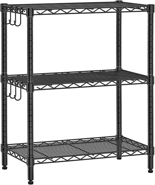 Metal Storage Shelves with Wheels for Home