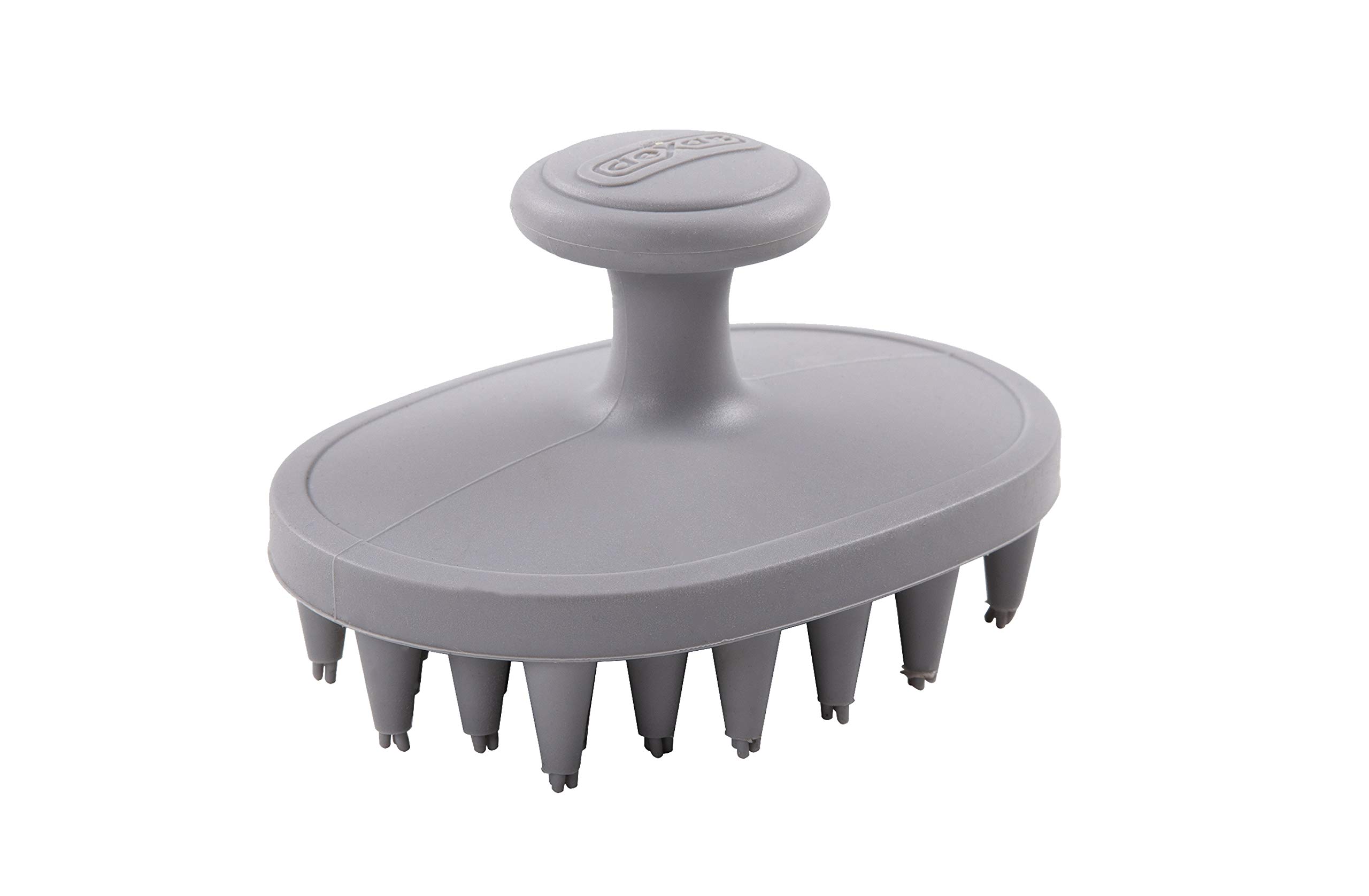 Dexas BrushBuster Sanfte Fellpflege und Massagebürste, Silikon, Hellgrau