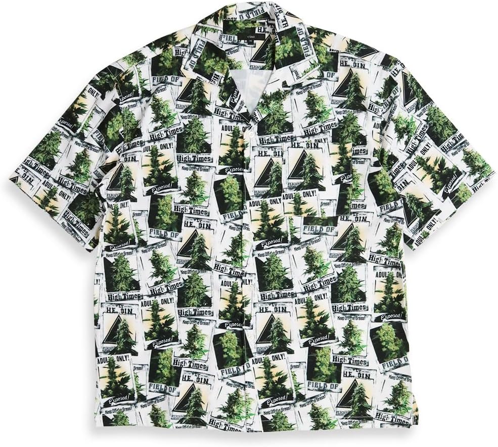 希少サイズ HUF 即日発送可能‼️HUF420 GREEN THUMB S/S WOVEN TOP 420
