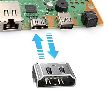 ZIYUETEK 2pcs Video&Audio Port Socket Interface Connector