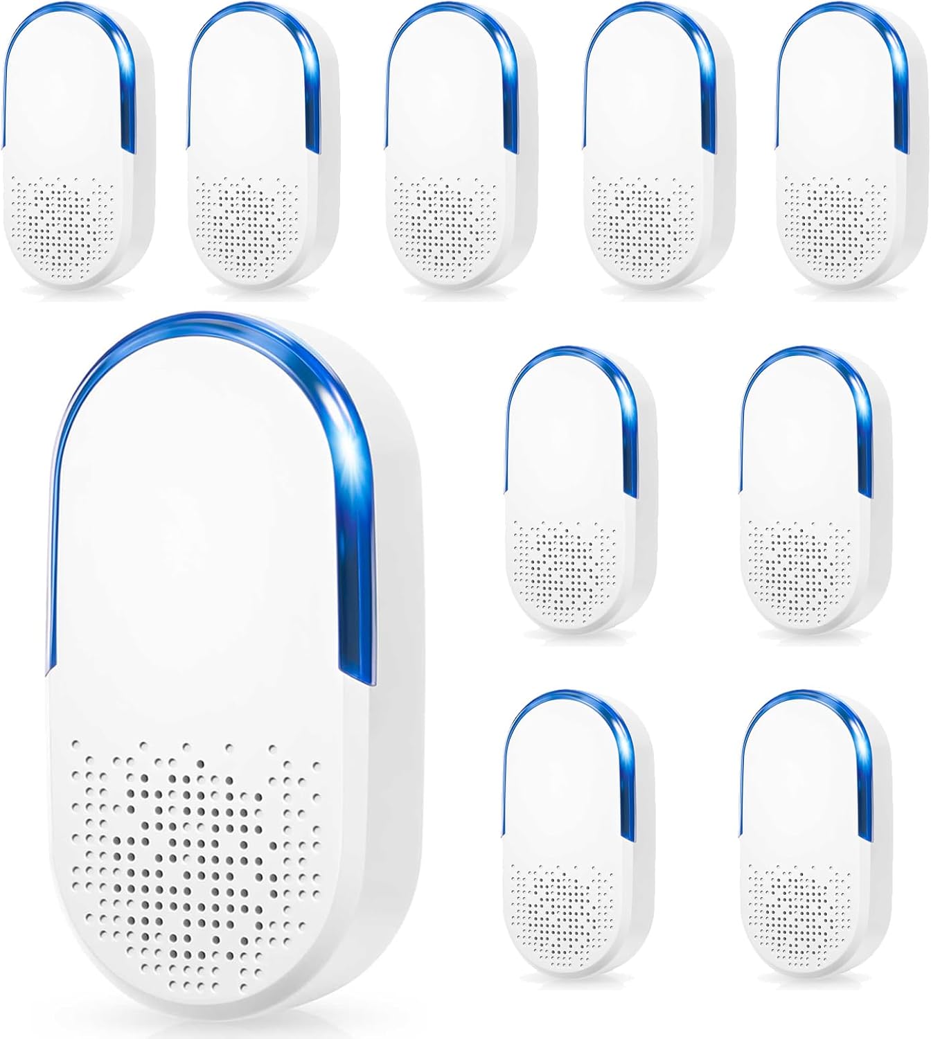 10 Pack Ultrasonic Pest Repeller, 2026 Upgraded Ultrasonic Repeller & Insect Indoor Repeller - Family and Pets Friendly, Plug in Ultrasonic Repellent for Mouse,Rat,Roaches,Flies,Geckos,Spiders (10)