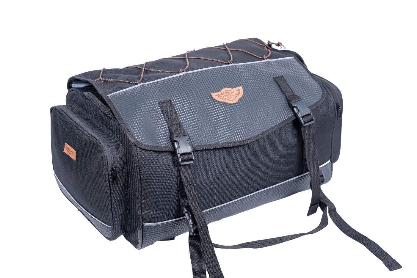 GUARDIANGEARS Alpha Universal Waterproof Motorcycle Tail Bag, 50 litres, with Rain Cover and Inner Dry Bags, Black-image-9