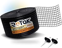 Vista 10 de Rotak Critter Guard PRO - Kit de rollo de prevención de pájaros para paneles solares de 6 pulgadas x 100 pies - Malla de alambre recubierta de PVC