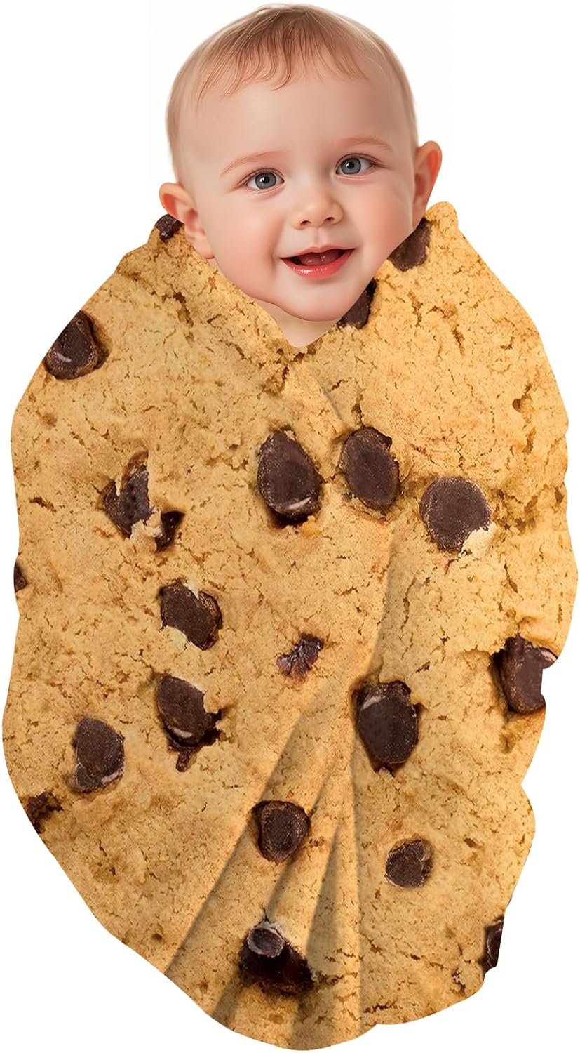 Soft and Comfortable Flannel Round Novelty Food Blanket for Adults and Kids, Giant 35 Inch Round Blanket for Bedding, Crib, Sofa, Outdoors - Image 3