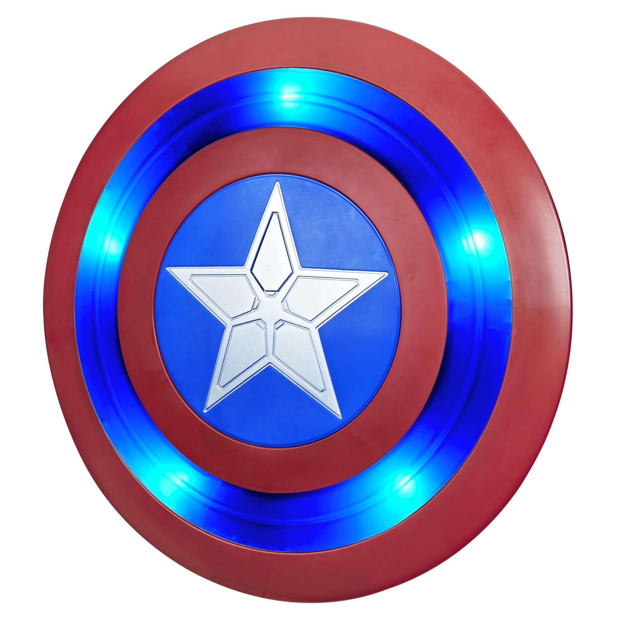 Marvel Studios Avengers: Doomsday Captain America Battle-React Shield, 27.9-cm-diameter Role-play Toy for Costume Play, Super Hero Toys, Ages 5+