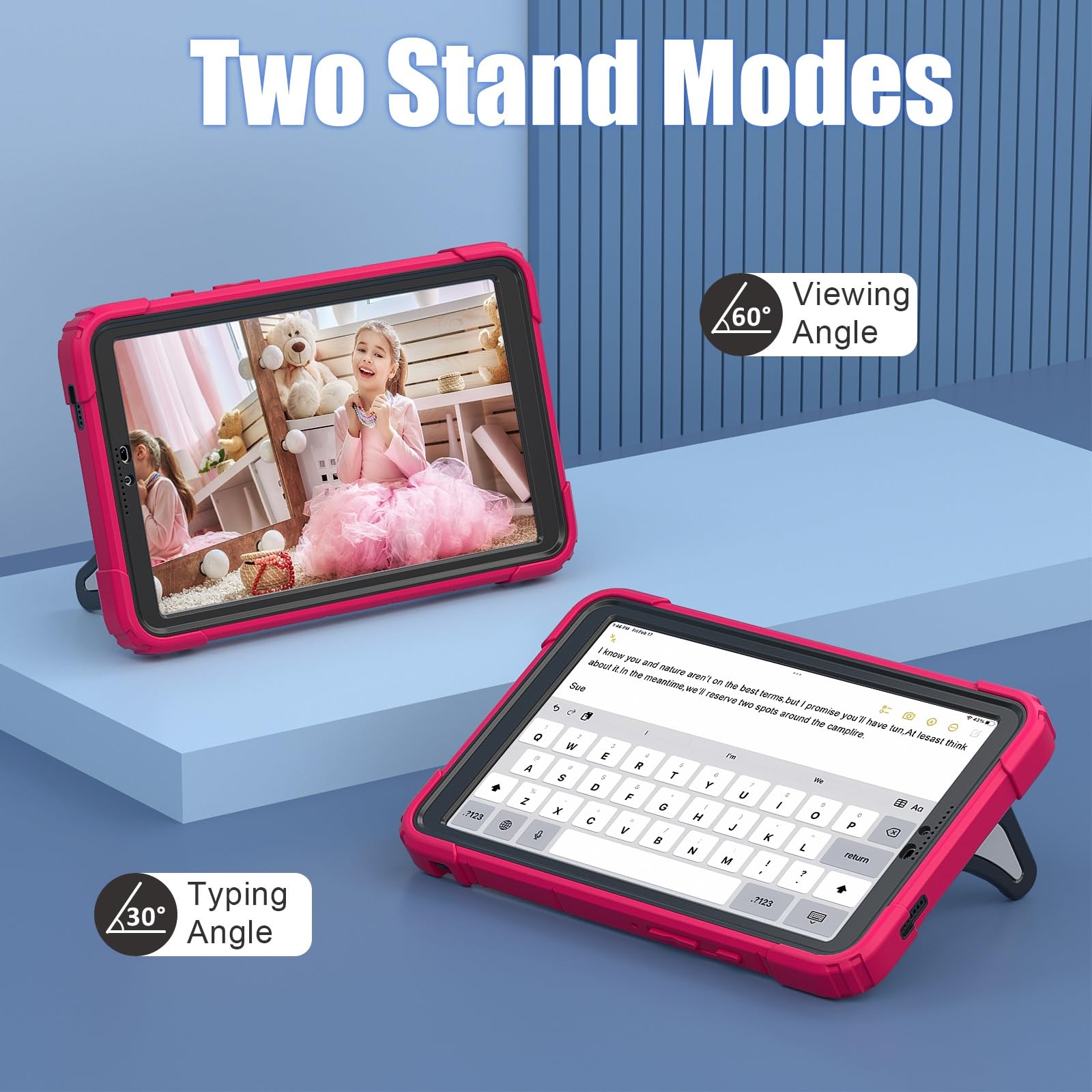Custodia protettiva per tablet PC compatibile con Samsung Galaxy Tab A9 2023 8,7 pollici Custodia SM-X110/X115/X117, custodia con cavalletto resistente antiurto custodia robusta protettiva rigida PC +
