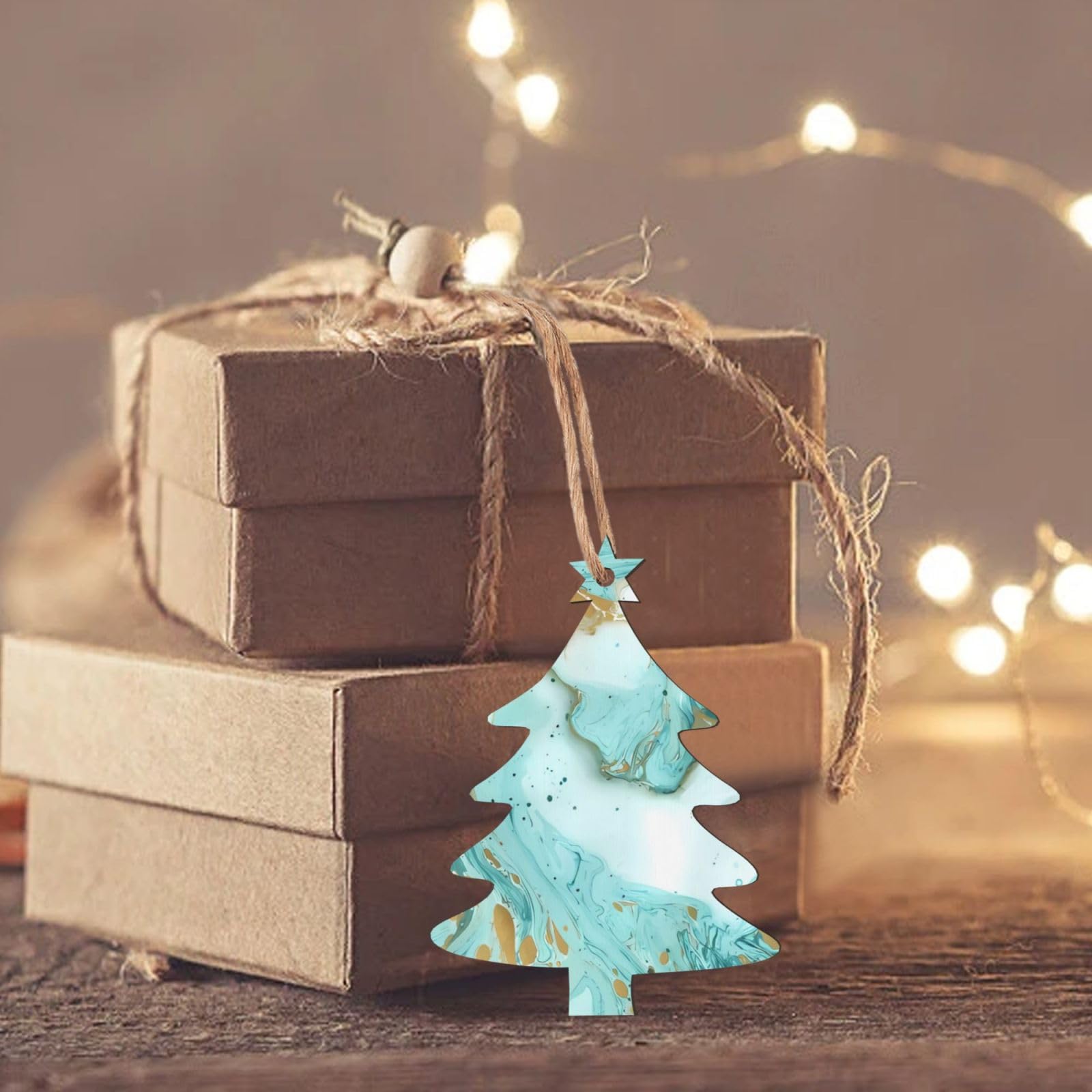 Reallnaive Confezione Da 24 Ornamenti Natalizi Fai Da Te, Bottigliette Di Sabbia Colorata Con Nastri E Etichette, Per Decorare L'Albero E Creare Regali Personalizzati