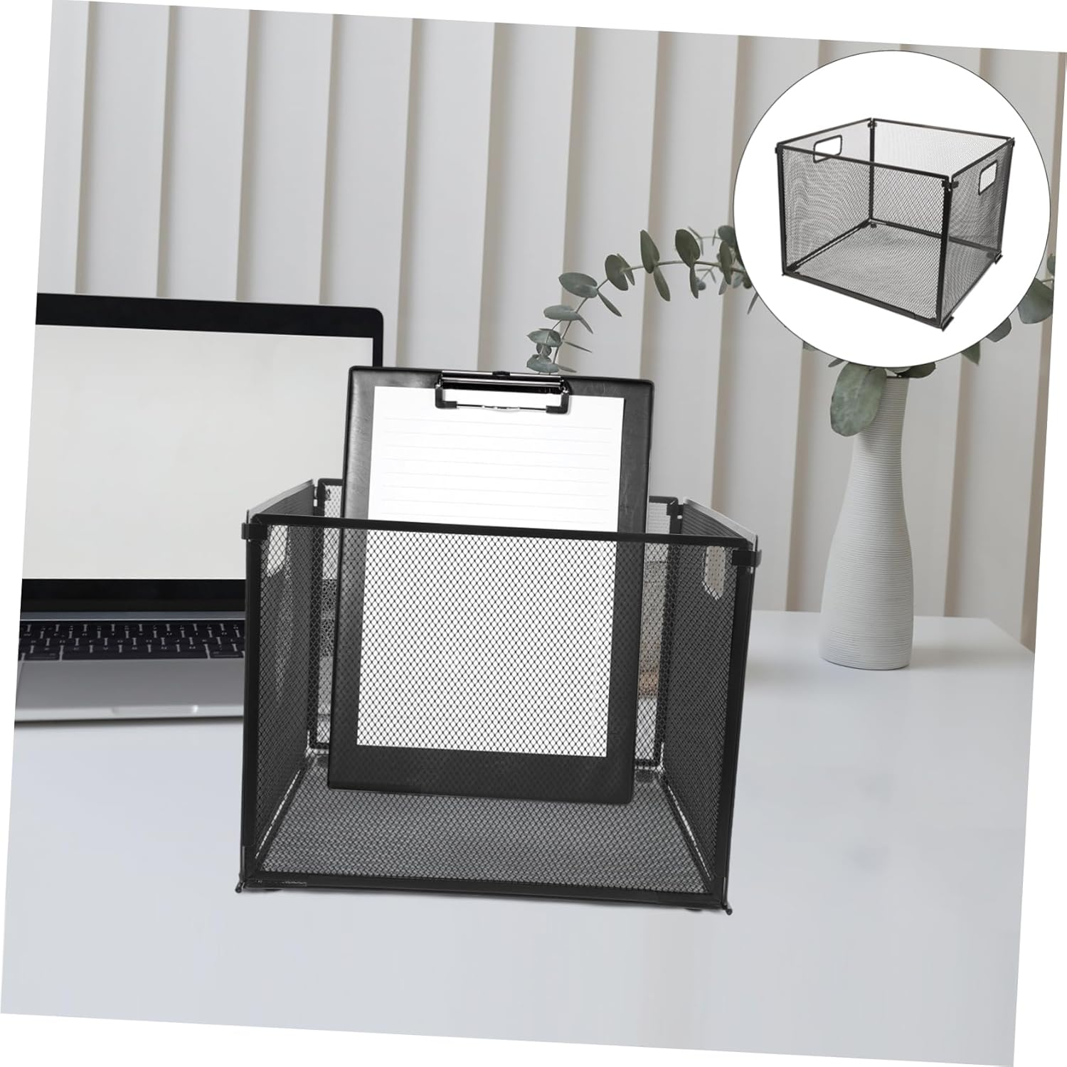 Versatile Mesh File Basket Storage Rack Desk Organizer for Office Home Classroom