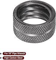 Vista 21 de HARFINGTON 8" Pipe Wrench Nut, Carbon Steel, 14mm ID, 1 PC