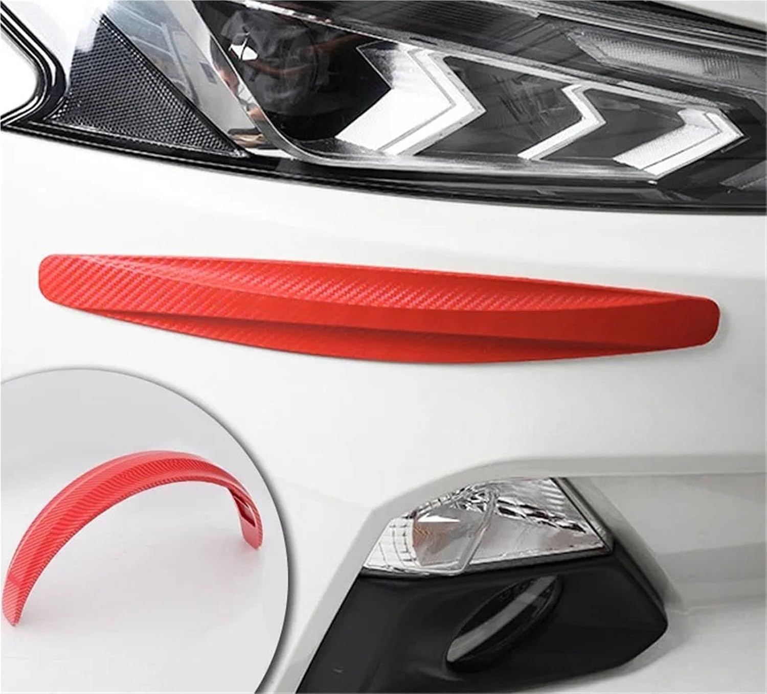 1/2pcs Car Scratch ResistantStrip(White 1pcs)