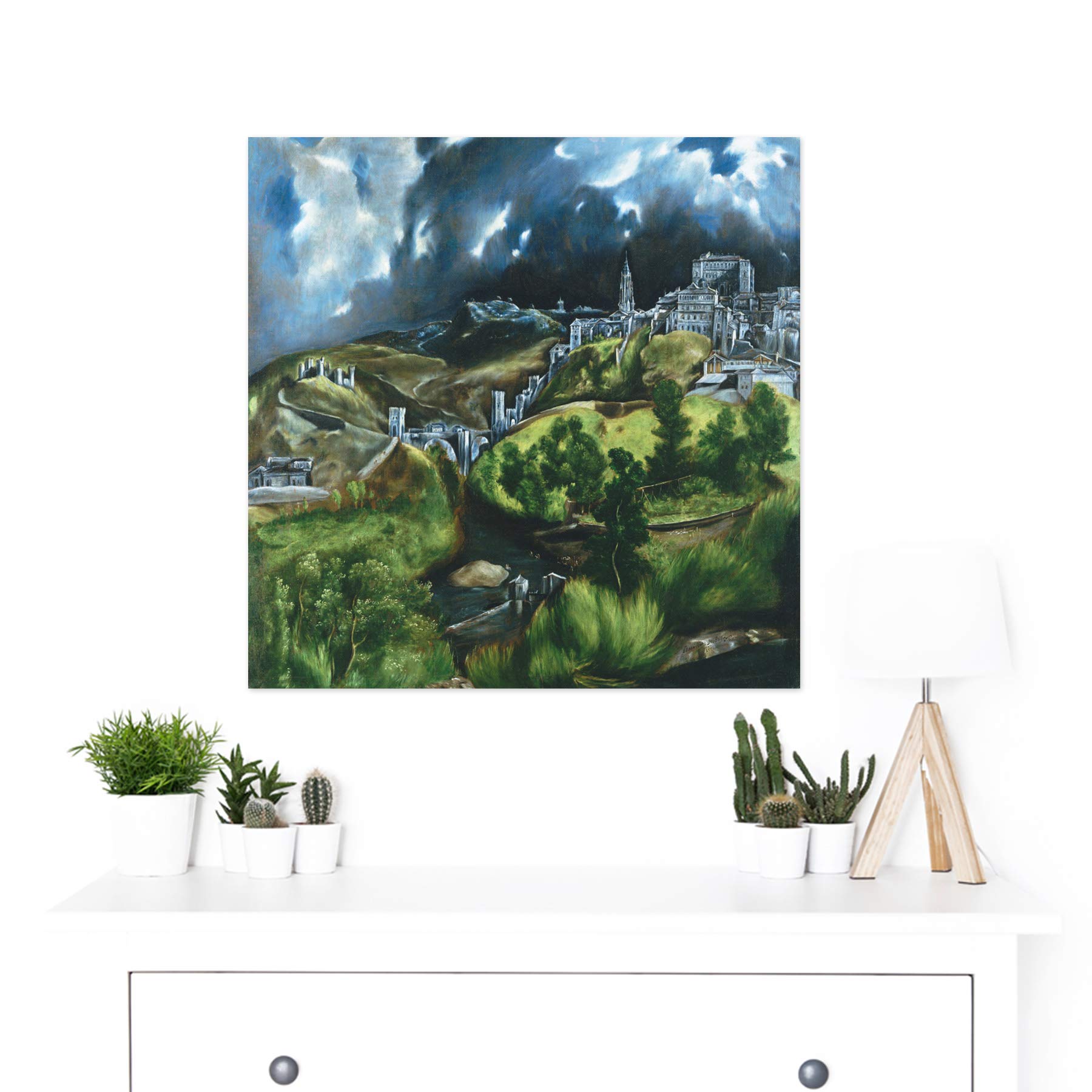 Amazon.com: El Greco View Of Toledo Spain Expressive Painting