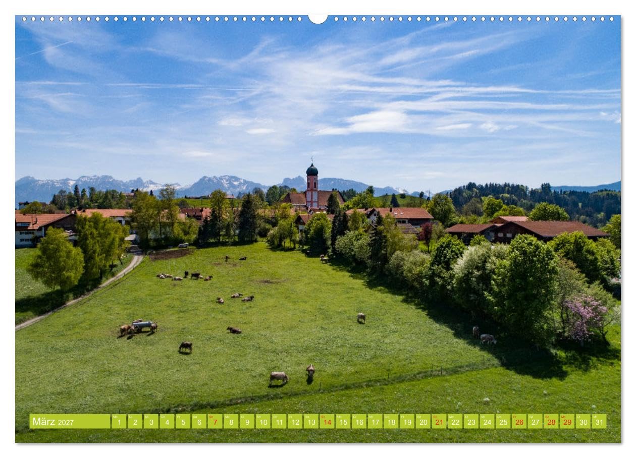 Kirchen und Kapellen in Bayern (hochwertiger Premium Wandkalender 2027 DIN A2 quer), Kunstdruck in Hochglanz: Romantische Kapellen und ... als lohnende Ausflugsziele (CALVENDO Orte)