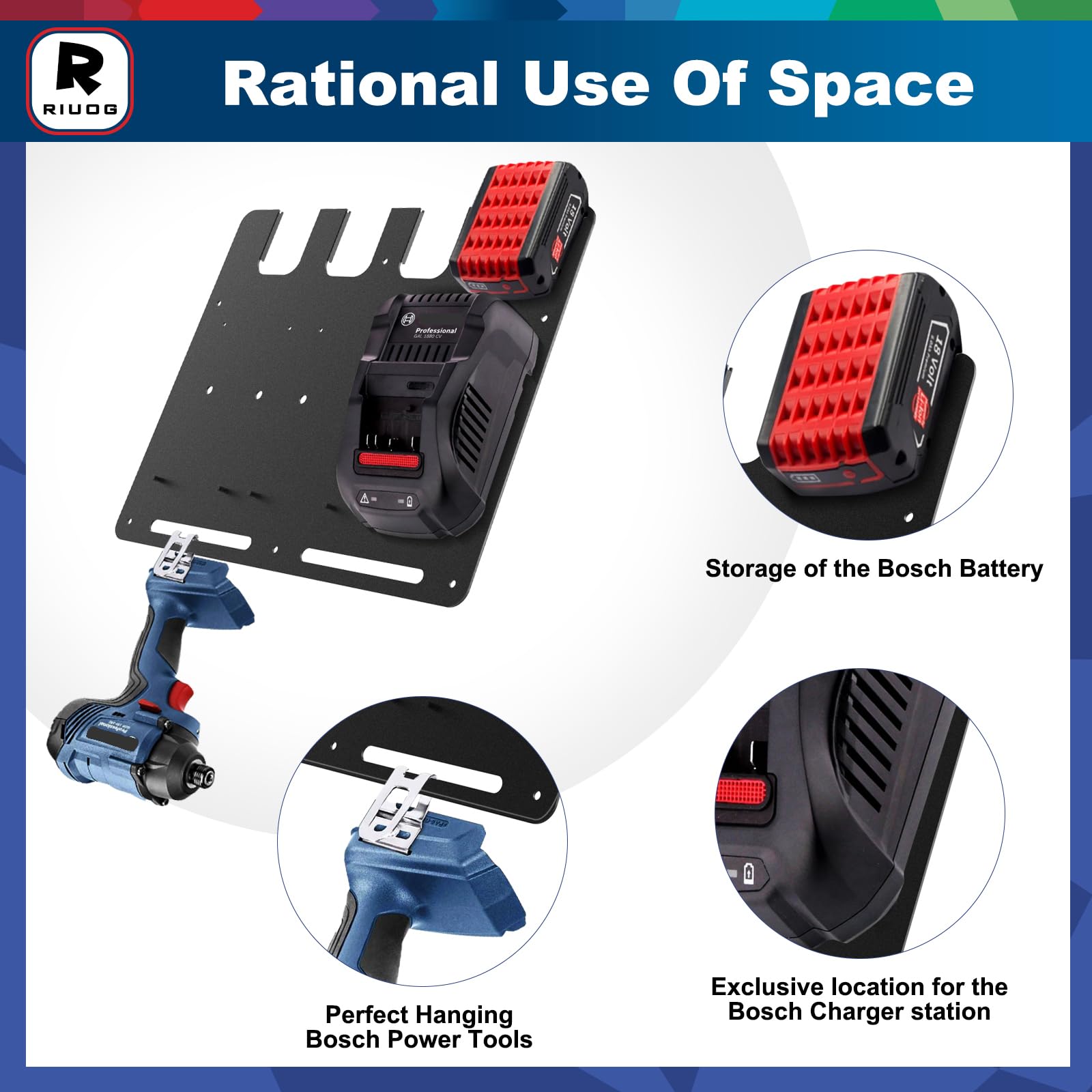 Support Mural Pour Chargeur Bosch AL 1880CV - Support Mural - Support Mural