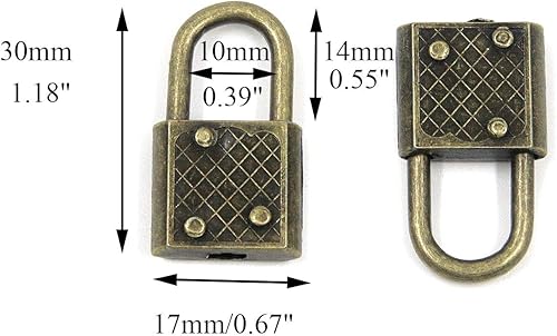 Miniatura 2 de Coshar Mini candado retro de 8 piezas con caja de joyería clave caja de almacenamiento libro diario