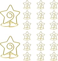 Vista 9 de ELANE 20 soportes para tarjetas de lugar para bodas, soportes para números de mesa de boda, tarjeteros para mesa, tarjetero de mesa (corazón)