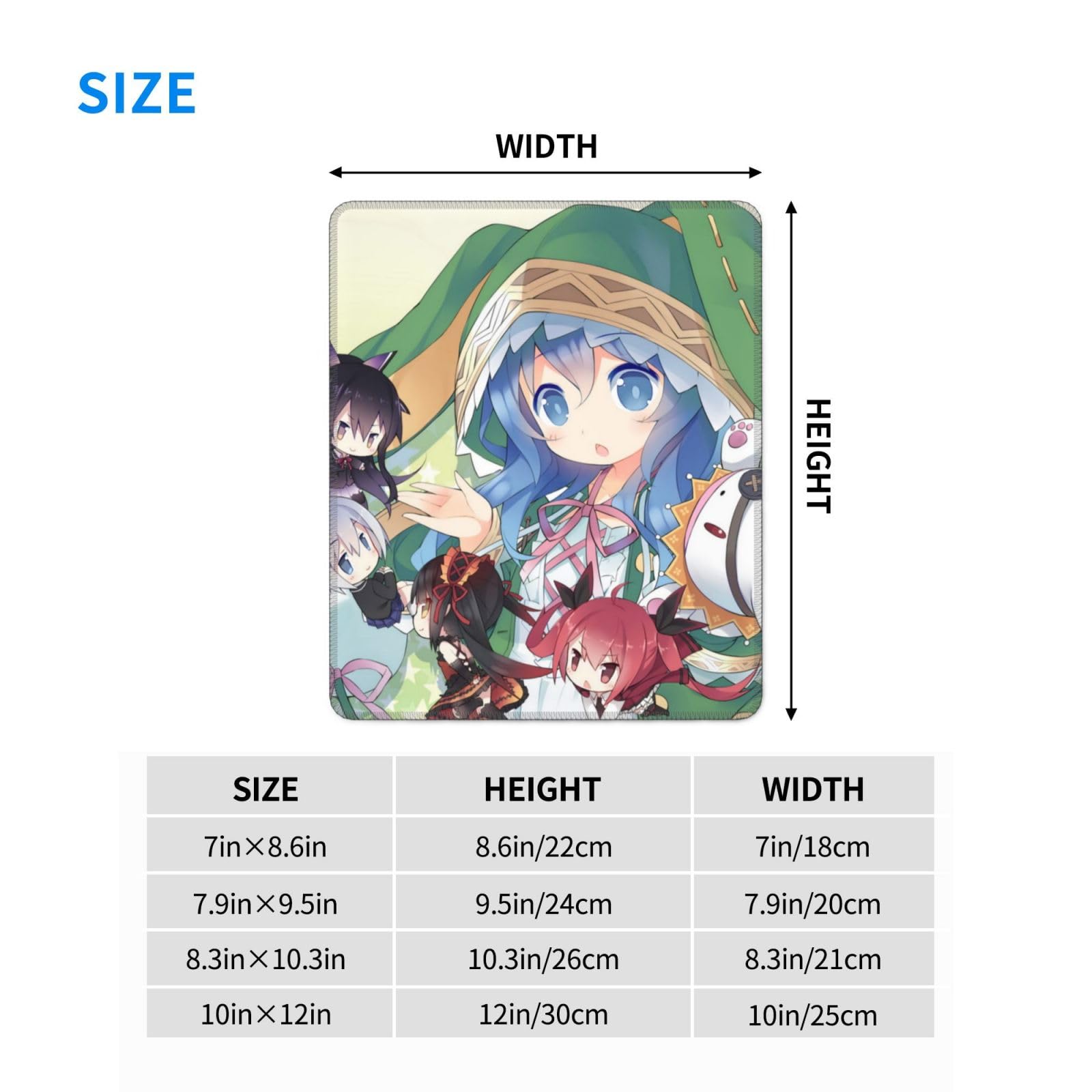 Amazon.co.jp: マウスパッド デート・ア・ライブ 四糸乃 鳶一折紙 小型