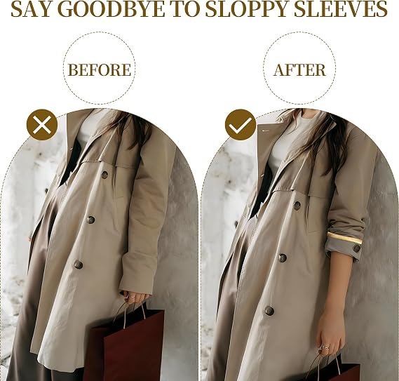 Sleeve Holders,Stretchy Anti-Slip Metal Sleeve Garters,Elastic Arm Straps Fixing Long Sleeves Armbands