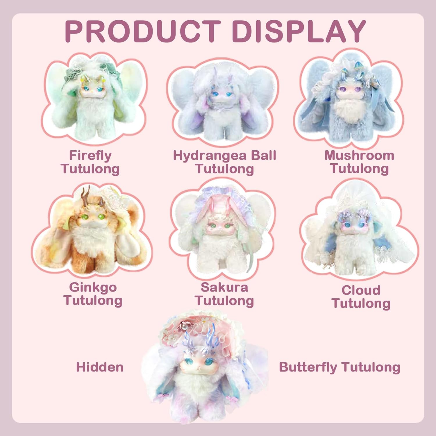 BEEMAI Tutulong Fantasy Forest Tea Party Series Plush Blind Box 1PC (1 of 7 Possible Styles) Cute Figures Collectible Toys Birthday Gifts - Image 2