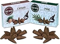 Vista 46 de TRUMIRI Conos de incienso de reflujo – Paquete combinado de 20 conos de incienso en cascada – 10 limoncillo + 10 eucaliptos – Conos de incienso