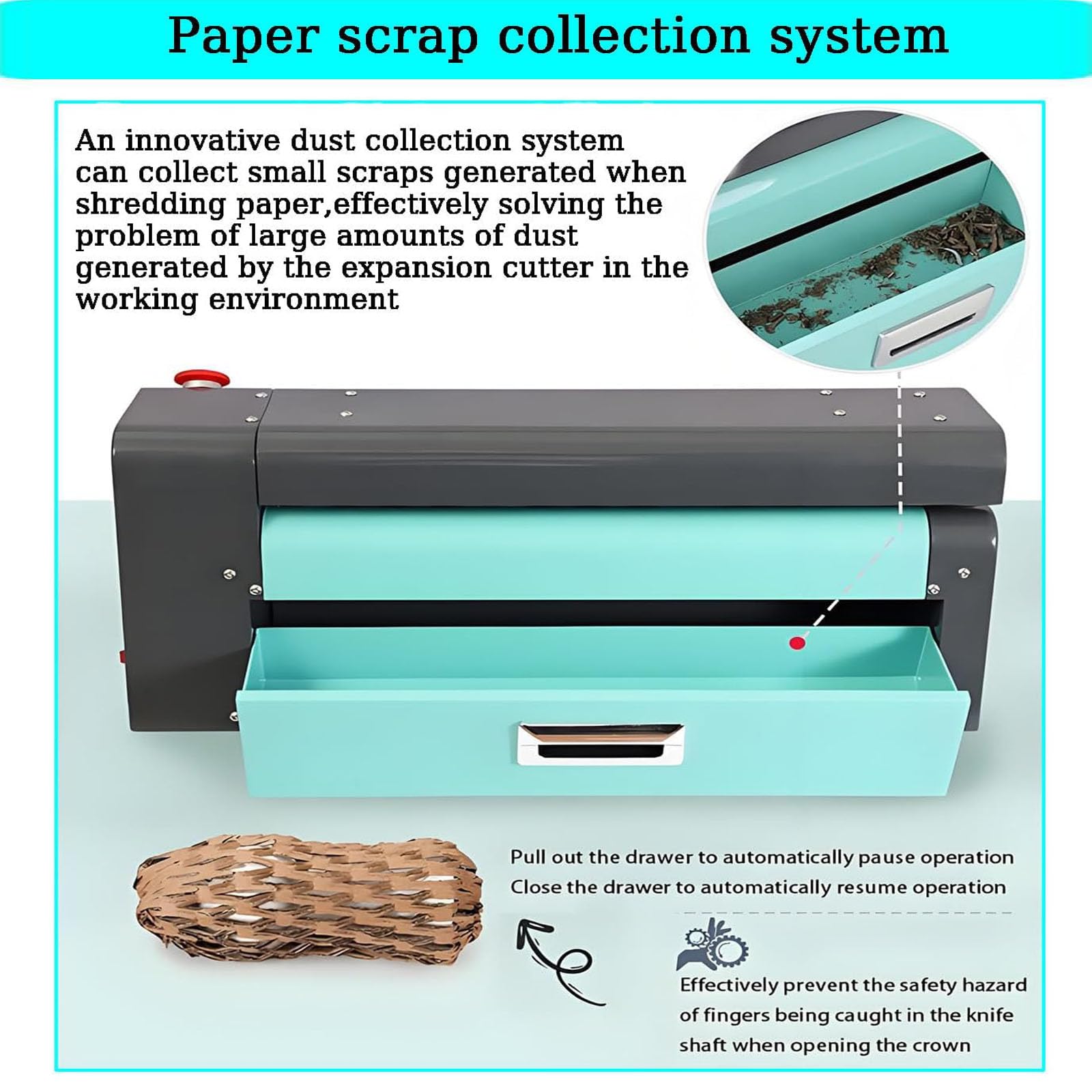 Maszyna do cięcia kartonu do papieru o strukturze plastra miodu i papieru falistego, szerokość cięcia 350 mm, 450 mm, 550 mm, maksymalna grubość cięcia 10 mm, wydajny system rozbudowy odpadów