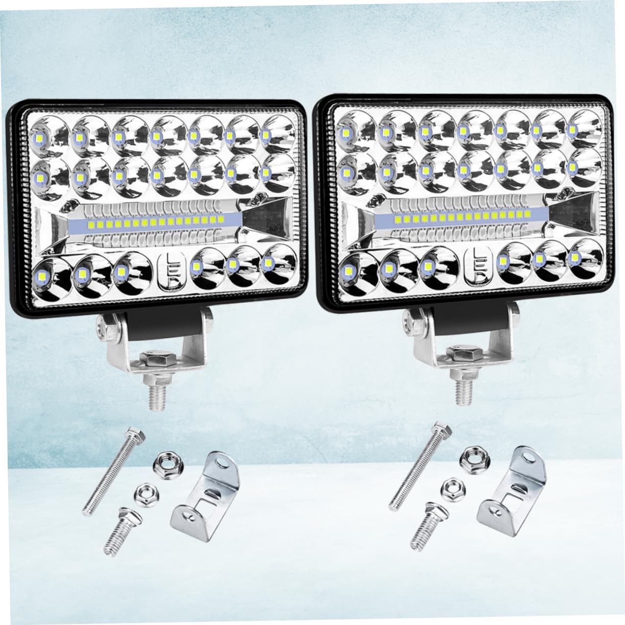 2 piezas LED de Trabajo Leds Luz Auxiliar Automóvil para Suv Atv Camión Barco Resistente al Calor y Arañazos