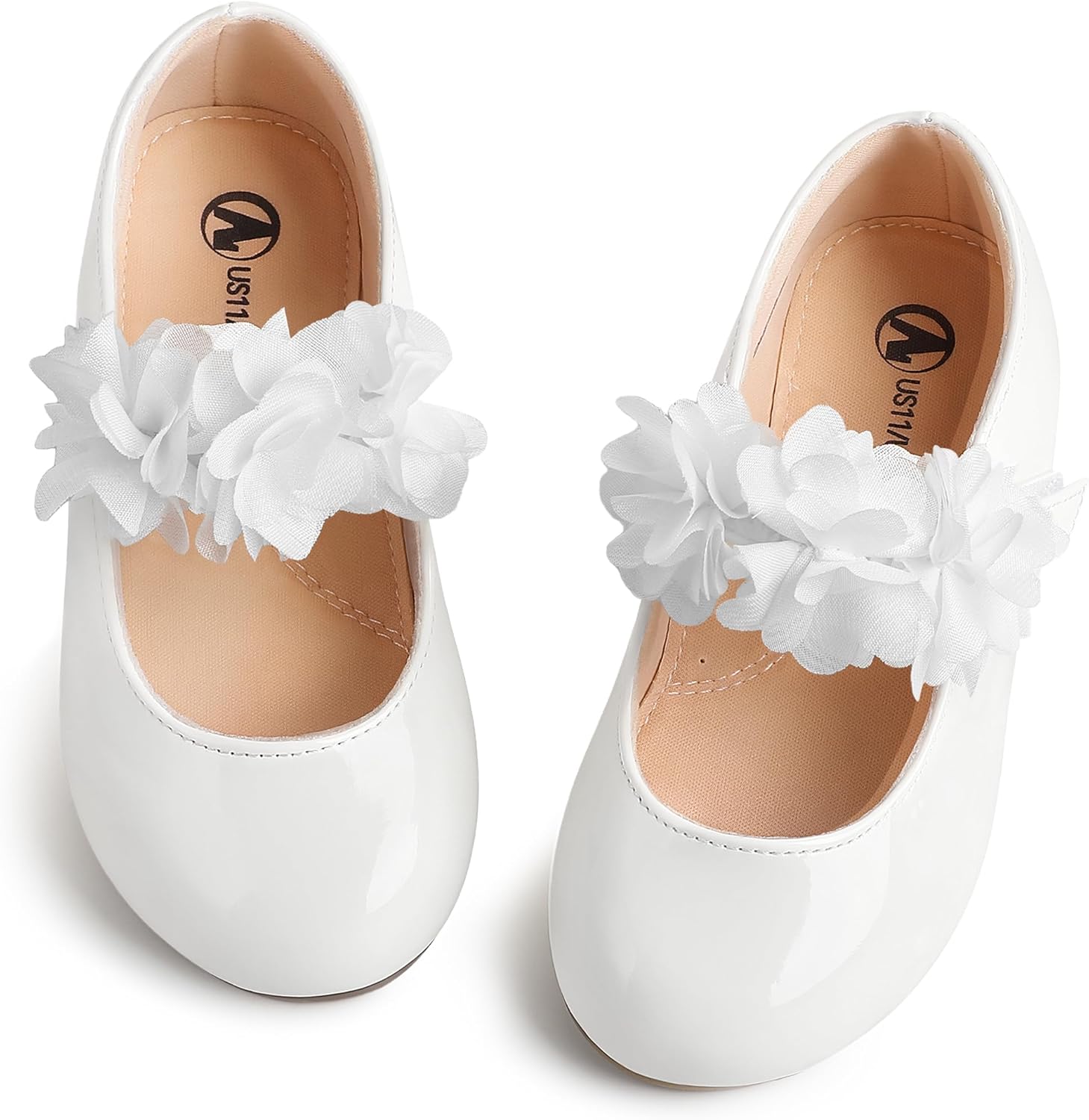 shoeslocker Toddler Girl Dress Shoes-Little Girl Mary Jane Shoes Flower Girls Shoe Wedding Party Casual Soft Walking