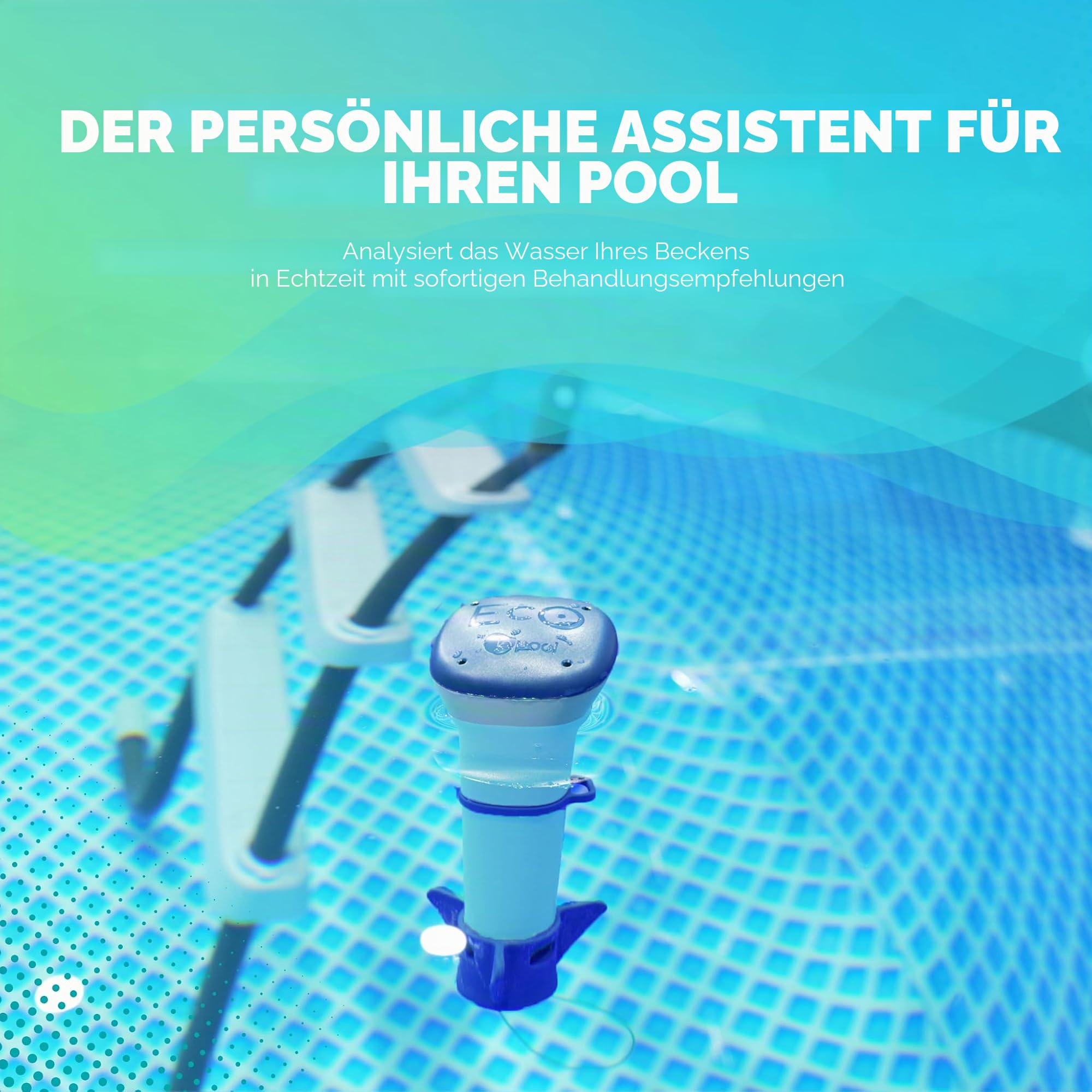 EcO Start Salz – Analysator zur Wasseraufbereitung für Pool und Spa mit Salz (EcO Salt)