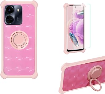 Case for Benco S1s Case Compatible with Benco S1s Phone Case Cover [with Tempered Glass Screen Protector][Hard PC + Soft Silicone][Ring Support] TZZH-Fen