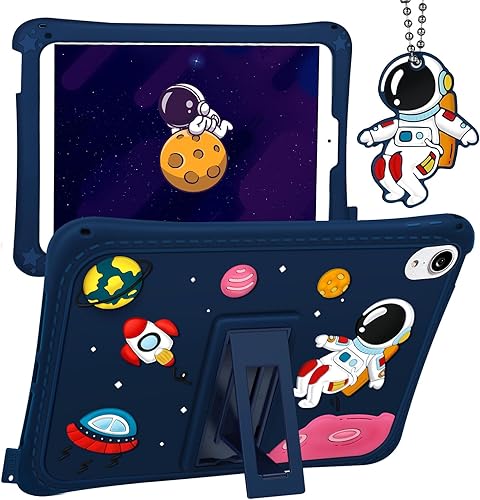 Funda para iPad Mini 6. generación, Mini 6 2021 con soporte, lindo diseño de dibujos animados planeta espacio exterior para hombres espaciales con disponible en Yaxa Peru