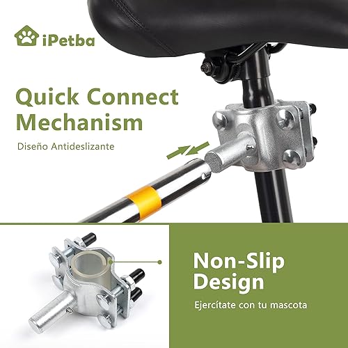 Miniatura 5 de iPetba Correa retráctil resistente para perro con luz LED para paseo nocturno, correa de perro con linterna para gafas medianas y grandes antes del