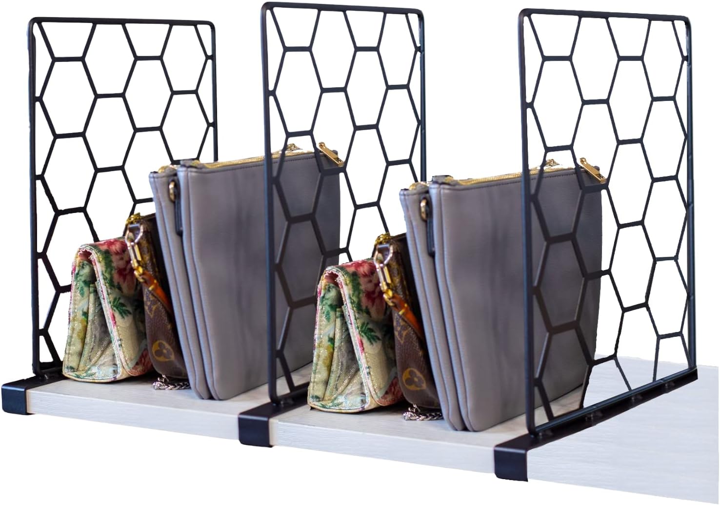 5 star moon 3 Metal Shelf Dividers, Metal Wardrobe Dividers for Shelves