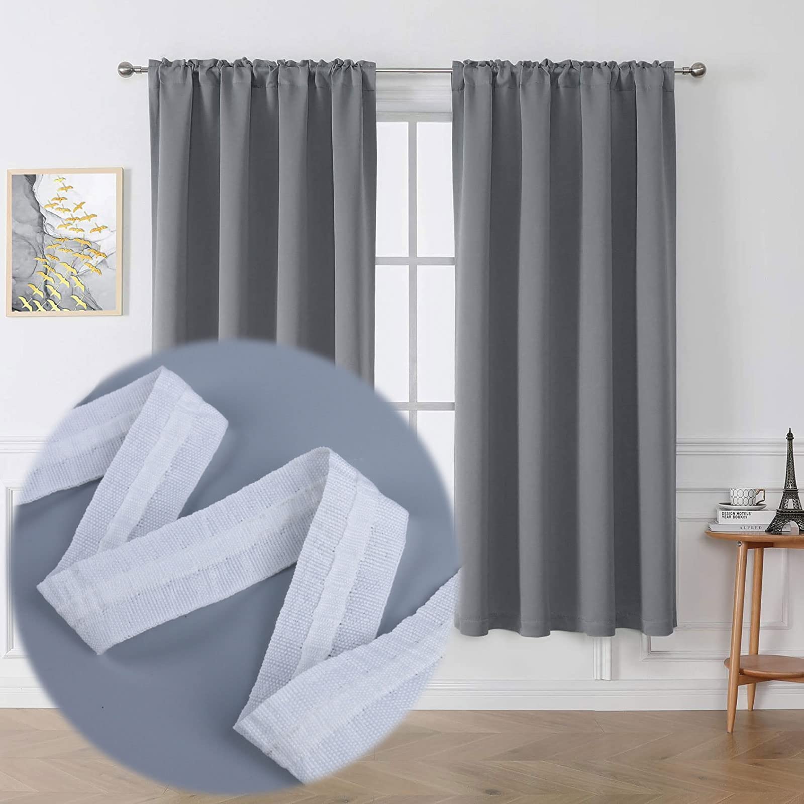 Firanki z Taśmą Marszczącą, 30 m x 2,5 cm, Do Naszycia, Taśma Do Firanek, Uniwersalna