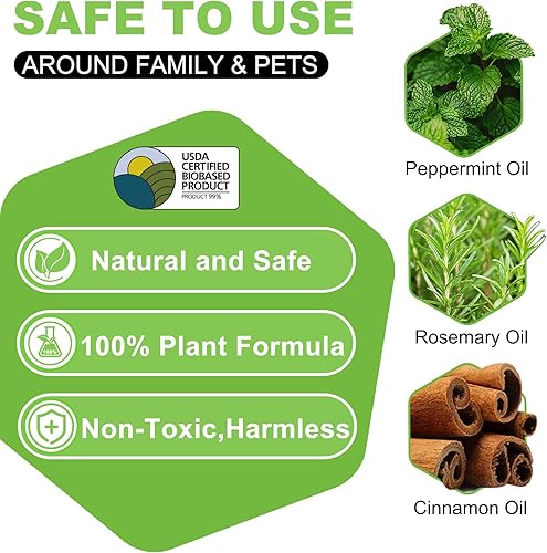 Miniatura 4 de 's Bolsas repelentes de roedores  Disuasorio de ratones de ratas alimentado por plantas, ratones de interior, repelente natural de ratas y ratones,