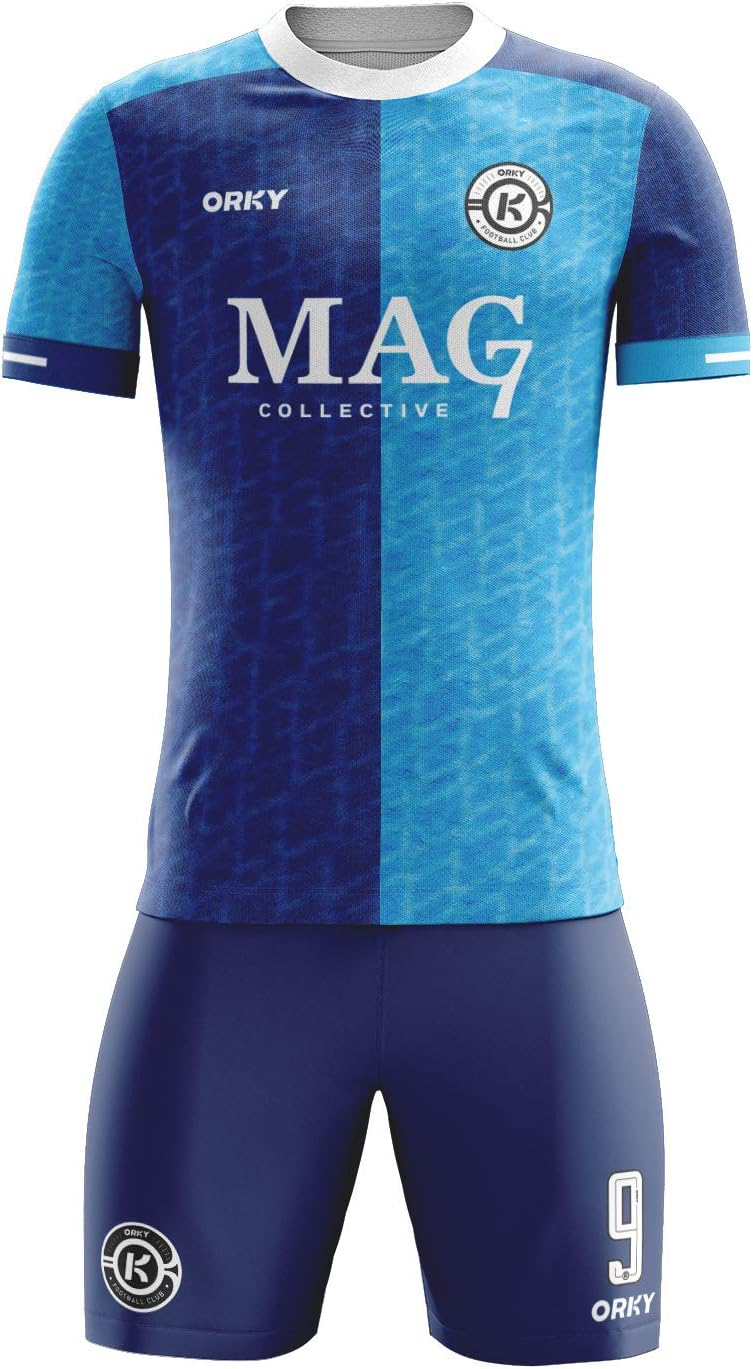 ORKY Customize Soccer Jersey Shirt and Shorts Full Sports Team Training Uniform for Men/Youth Journey