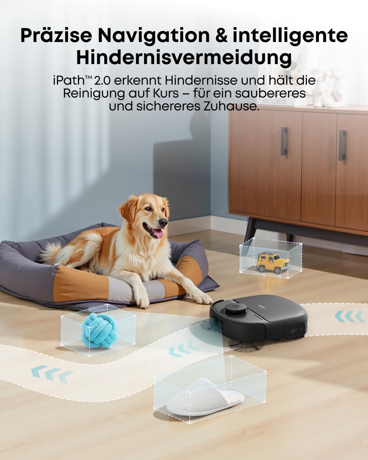 eufy Neuheit 2026 von Anker Saug- und Wischroboter C28 5-in-1 mit selbstreinigender HydroJet-Wischrolle, 15.000Pa Turbo-Saugkraft, Anti-Verheddern, KI-Hindernisvermeidung